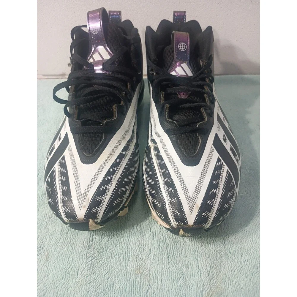 Adidas Freak Spark Black White Athletic Football Soccor Cleats Men's Size 9